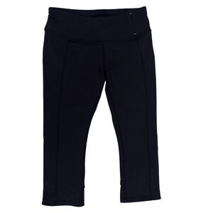 CALIA by Carrie Underwood Capri Leggings Medium Black Mesh Activewear Athleisure